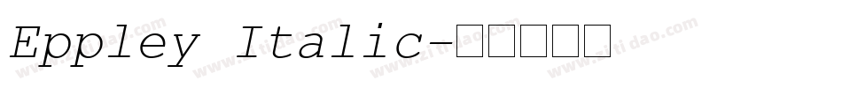 Eppley Italic字体转换
